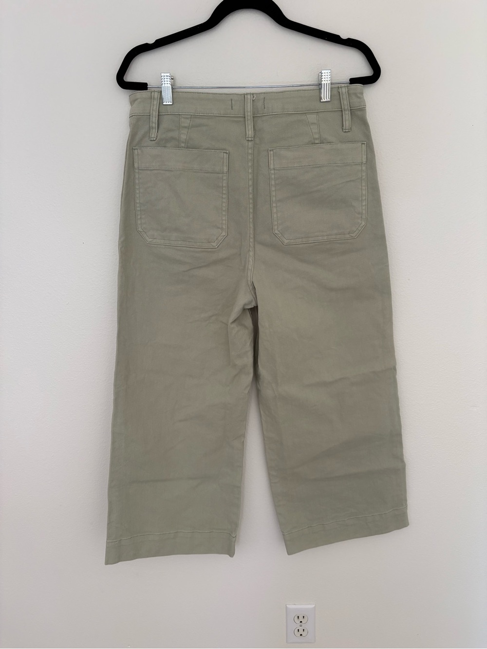Madewell Emmett Wide Leg Crop Pants High Waist Women’s 30 Sea Haze Light Green - Picture 7 of 7